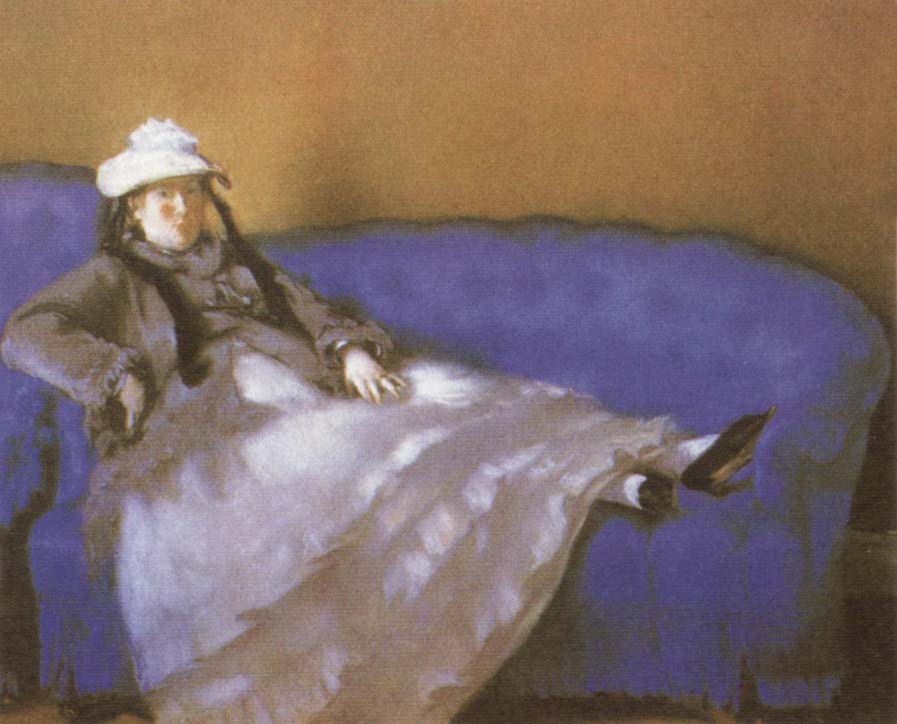 Madame Manet on a Divan